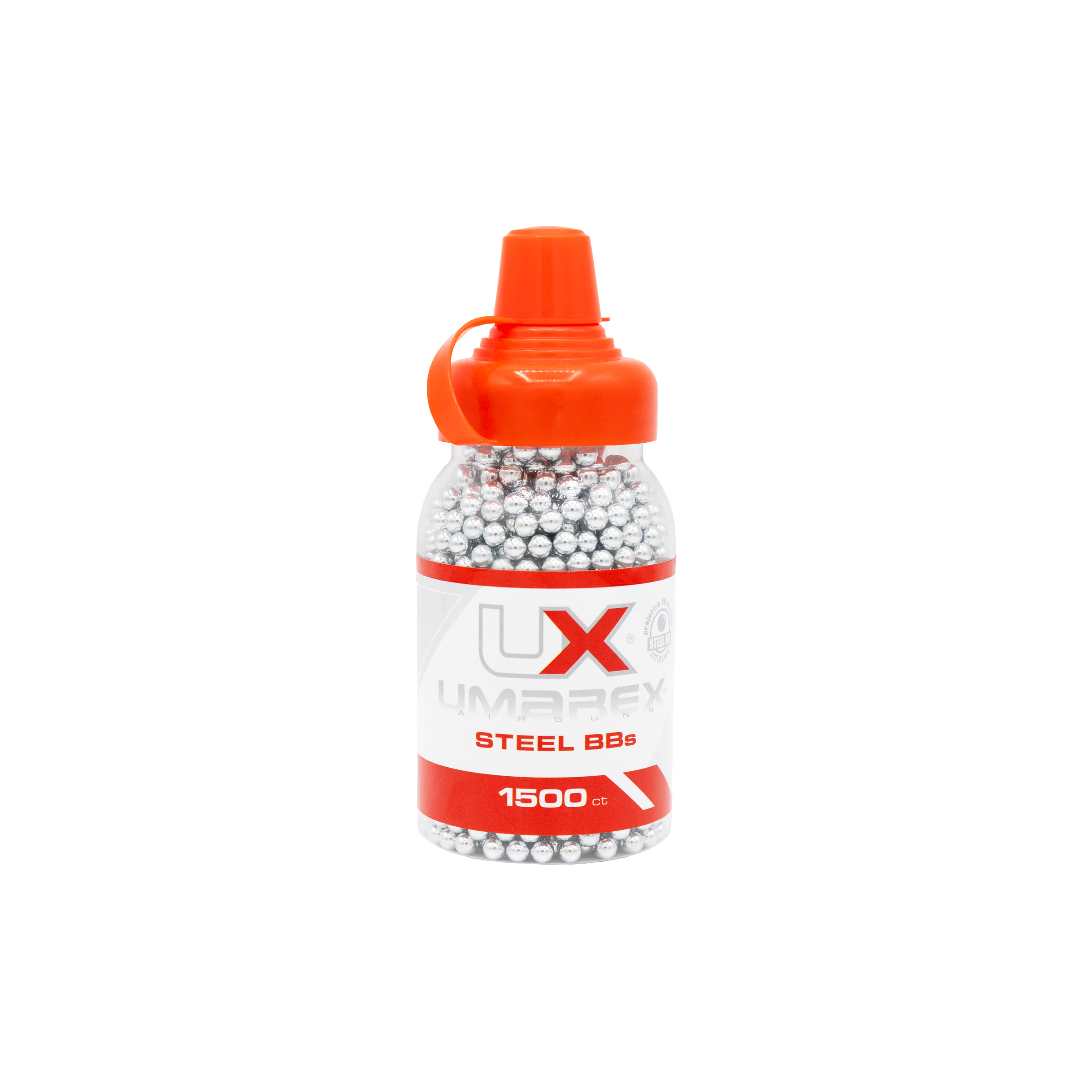 Umarex Precision Steel BBs in the bottle
